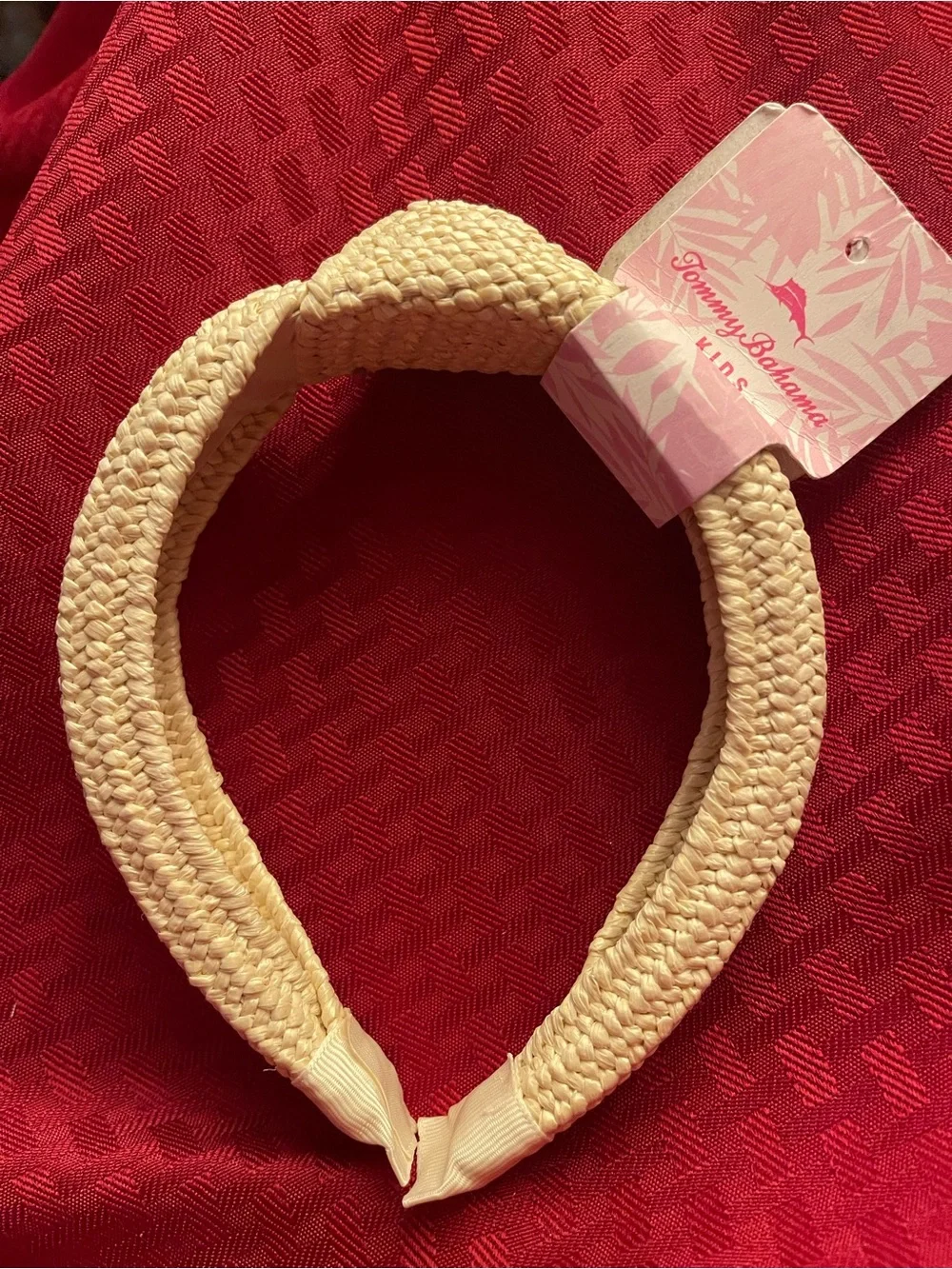 Tommy Bahama Kids Cream Braided Headband